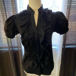Burleska•Ruffled Shirt/Jacket with Puffed Sleeve